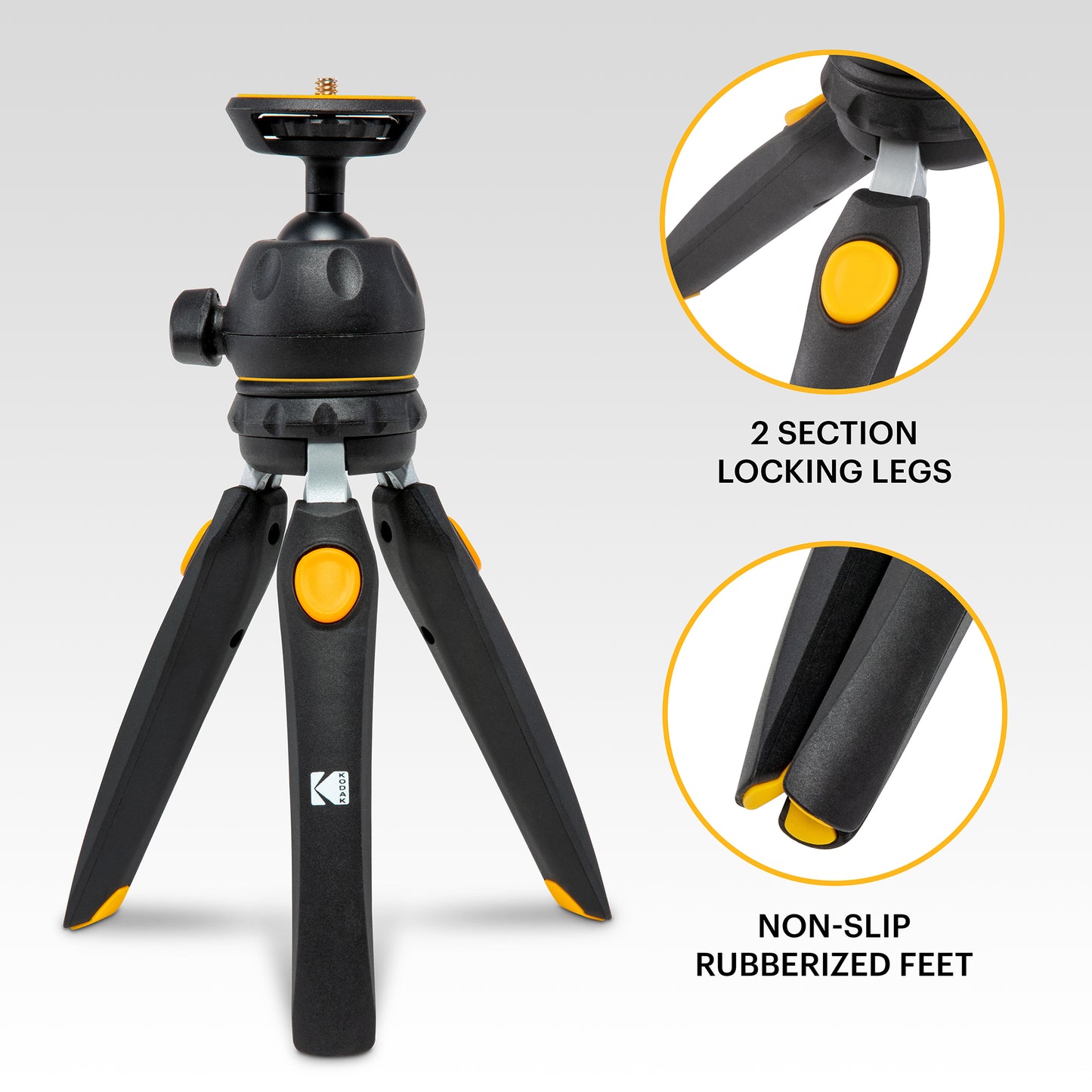 KODAK Photo Gear Mini Tripod with Remote 9ʺ/23 cm