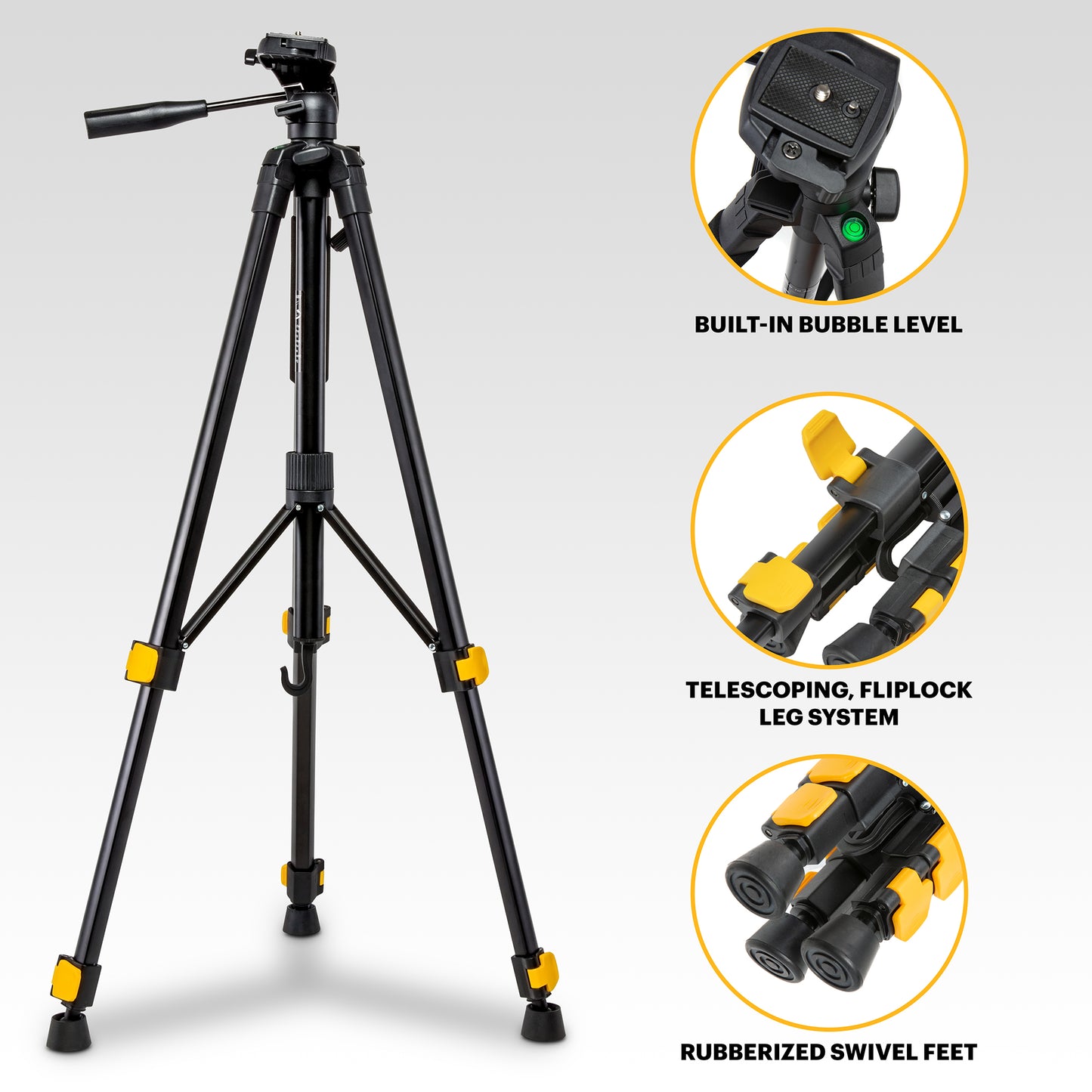 KODAK Photo Gear Lightweight Tripod (62”/157.5 cm)