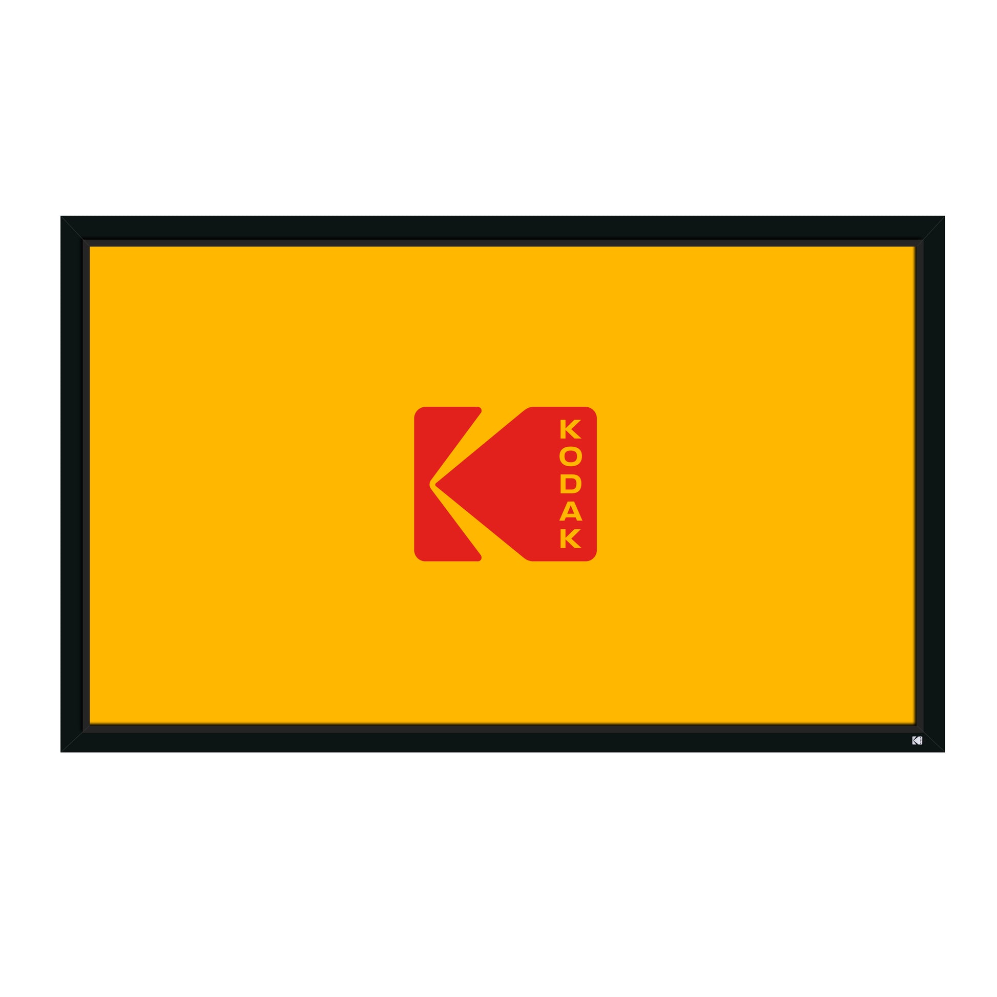 Kodak 100” Fixed Frame Home Projection Screen with Black Velvet Frame