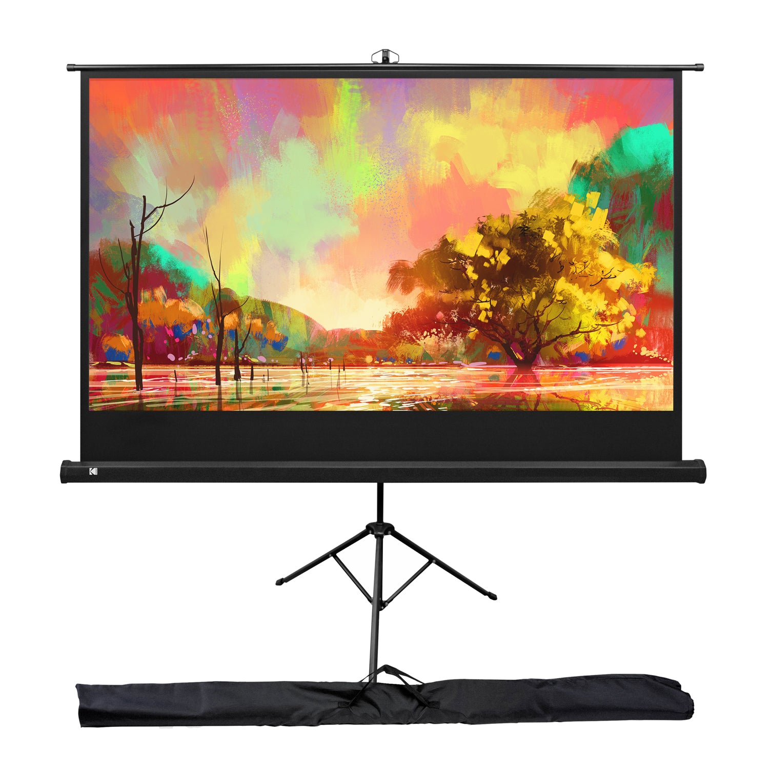 Kodak Portable Projector Screen Projection Screen with Tripod Stand & Carry Bag
