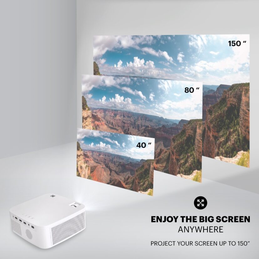 Kodak Flik X10 Full HD Multimedia Projector | Mini Portable Compact Home Theater System